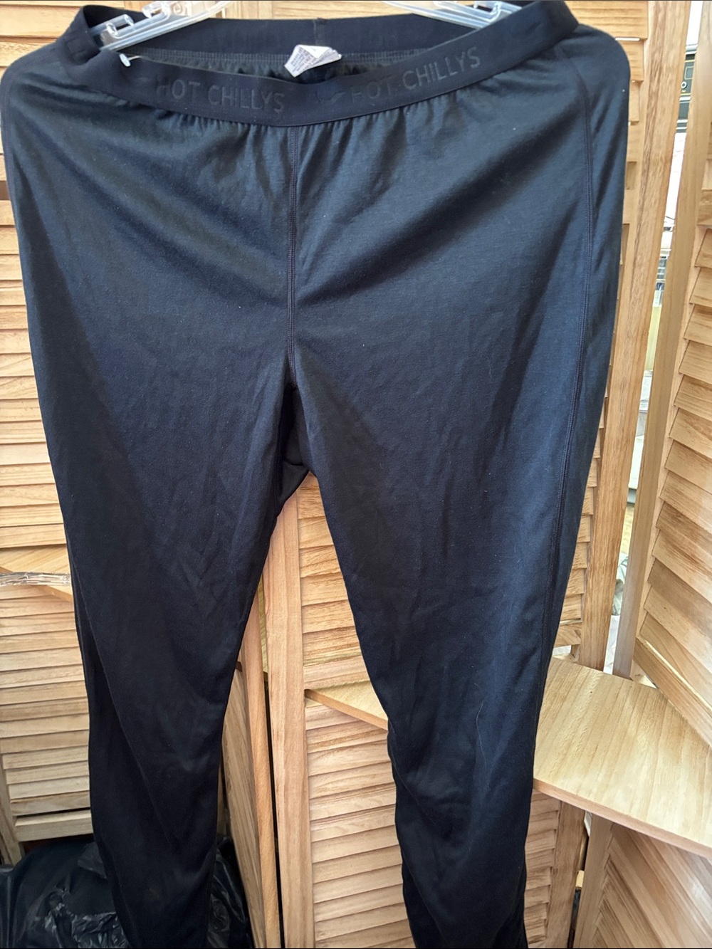 Hot Chillys Ladies Black Base Layer Pants Large NWOT